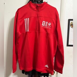 Adidas Red Half-Zip Jacket